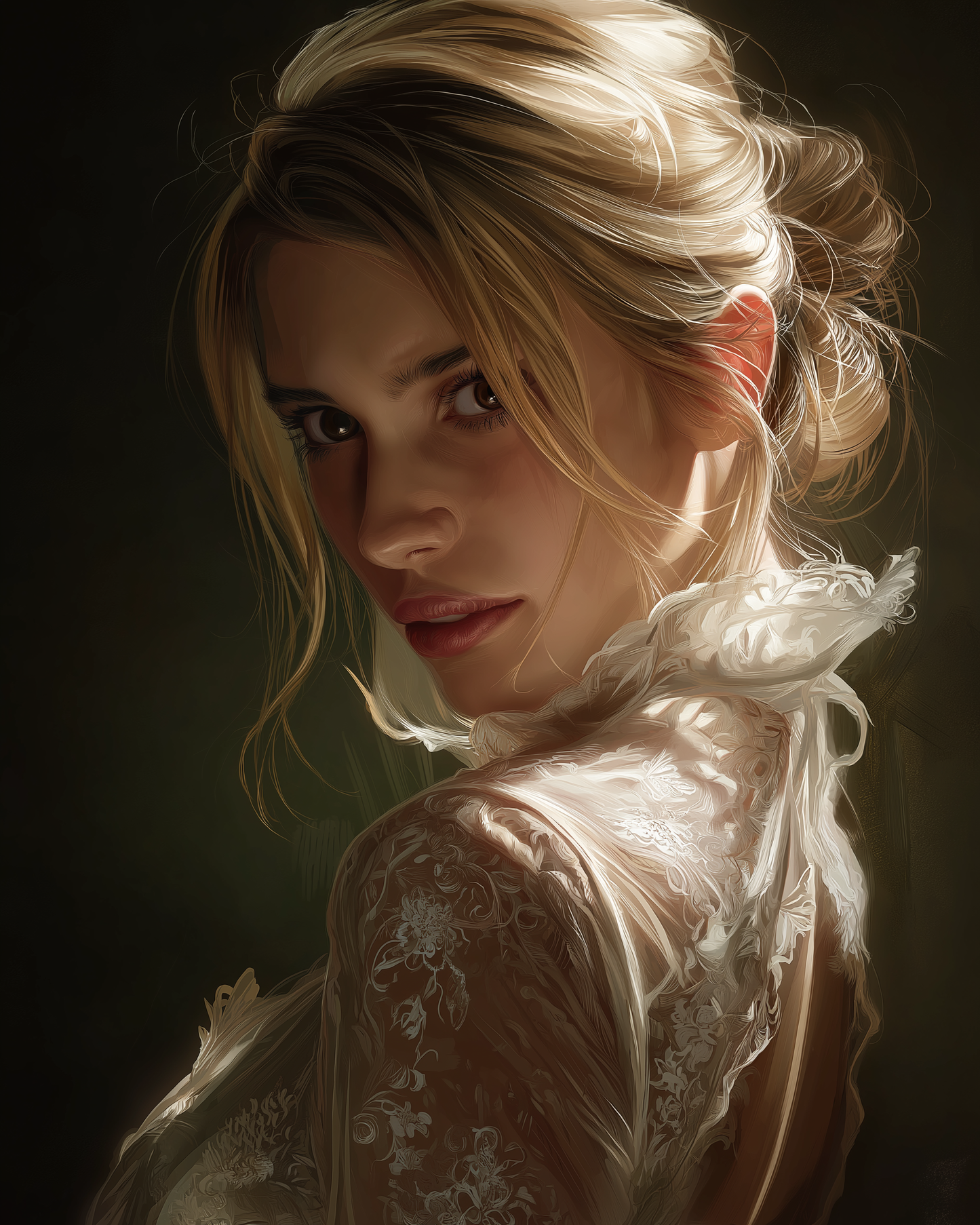 Ultra realistic Ai image of a young woman.