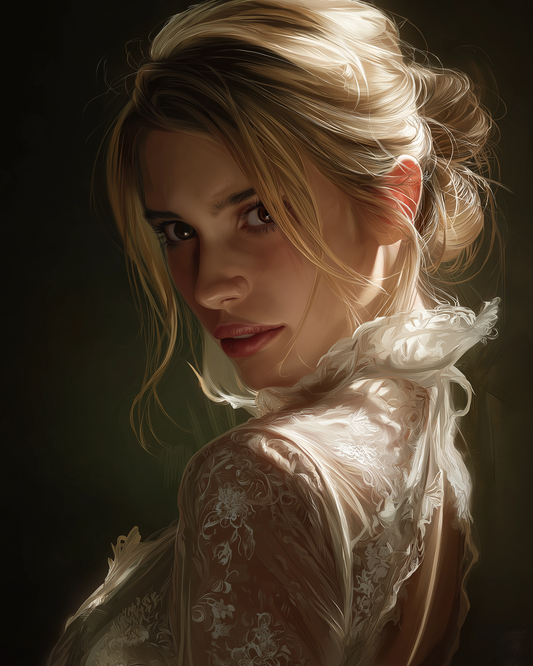 Ultra realistic Ai image of a young woman.