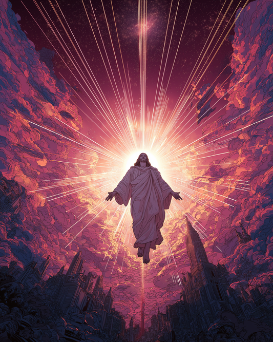 Ai Generated image of the scecond coming of Christ